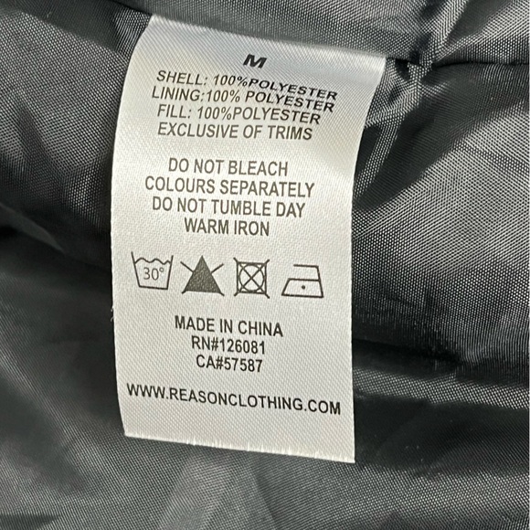 Reason Brand All Over Y2K Print Zip Up Hoodie Jacket Size Medium - Picture 4 of 5